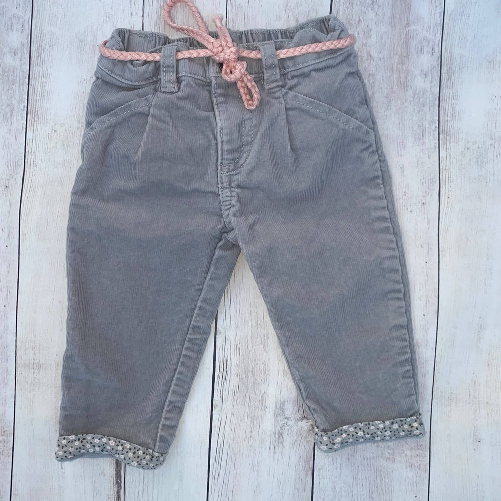 Carter's Corduroy Pants with Rope Belt (Size 6 Months)